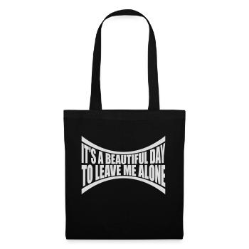 leave me alone day - Tote Bag - black - Front