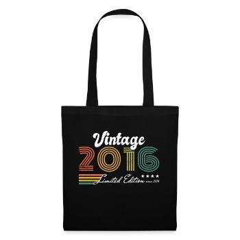 Geburtstag Vintage 2016 Limited Edition - 2016 - Stoffbeutel - Schwarz - Vorne