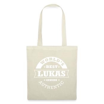 Lukas Cadeau T shirt personnalisé prénom lukas - Sac en tissu - nature - Devant