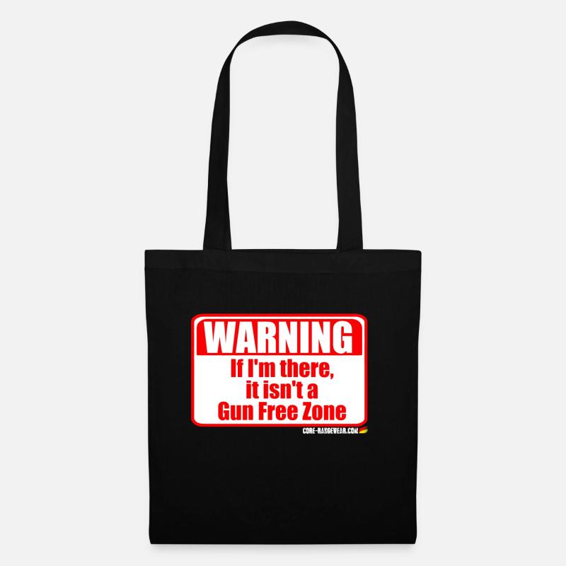 Gun Free Zone Warning - Stoffbeutel - Schwarz
