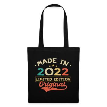Hergestellt im Jahr 2022 | Limitierte Auflage 2022 | Original - Stoffbeutel - Schwarz - Vorne