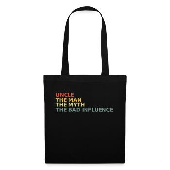 Oncle La Mauvaise Influence - Sac en tissu - noir - Devant