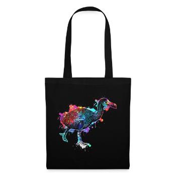 Dodo - oiseau disparu incapable de voler - Sac en tissu - noir - Devant