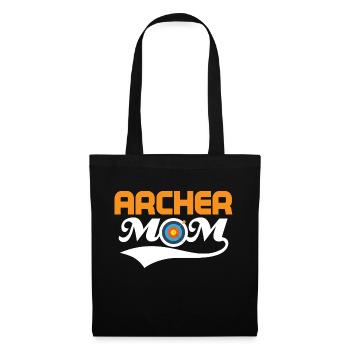 Archer Mom Bow & Arrows Target Archery - Stoffbeutel - Schwarz - Vorne