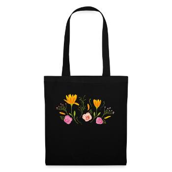 Blooming flowers - Tote Bag - black - Front