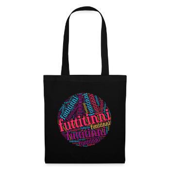 Sicilia T-Shirt futtitinni T-Shirt Word Cloud T-Shirt - Stoffbeutel - Schwarz - Vorne