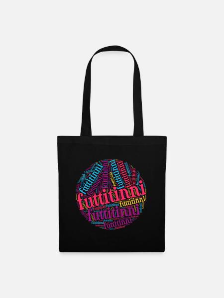 T-shirt Sicilia futtitinni t-shirt word cloud t-shirt - Sac en tissu - noir