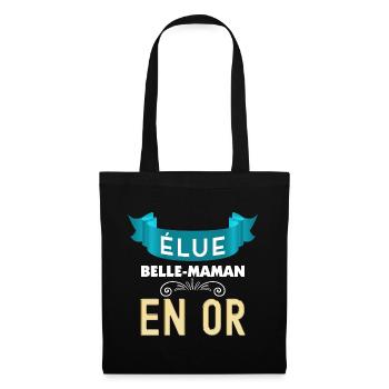 Ma Belle-Maman En Or Cadeau Femme - Sac en tissu - noir - Devant