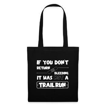 Pas de course à pied si vous ne revenez pas en saignant - Sac en tissu - noir - Devant