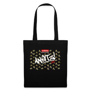 Kreative Karpfenangel-Geschenkideen - Stoffbeutel - Schwarz - Vorne