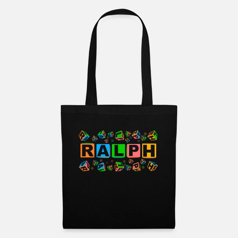 RALPH colourful cubes - Stoffbeutel - Schwarz