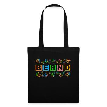 BERND colourful cubes - Stoffbeutel - Schwarz - Vorne