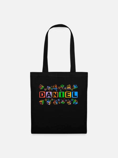 DANIEL colourful cubes - Stoffbeutel - Schwarz