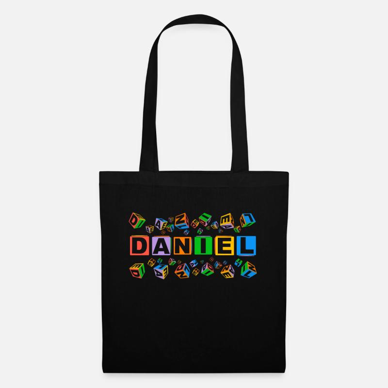 DANIEL colourful cubes - Stoffbeutel - Schwarz
