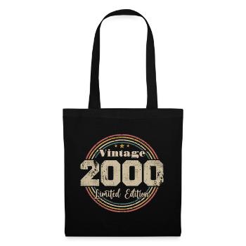 2000 Retro Vintage Birthday Born In - 2000 - Tote Bag - black - Front