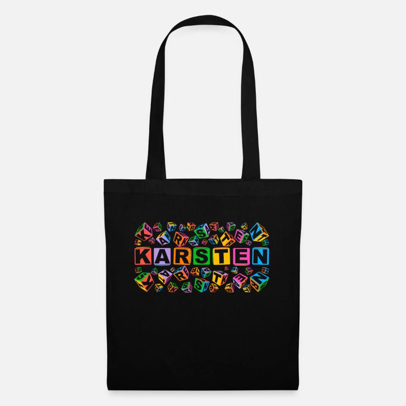 KARSTEN colourful cubes - Stoffbeutel - Schwarz