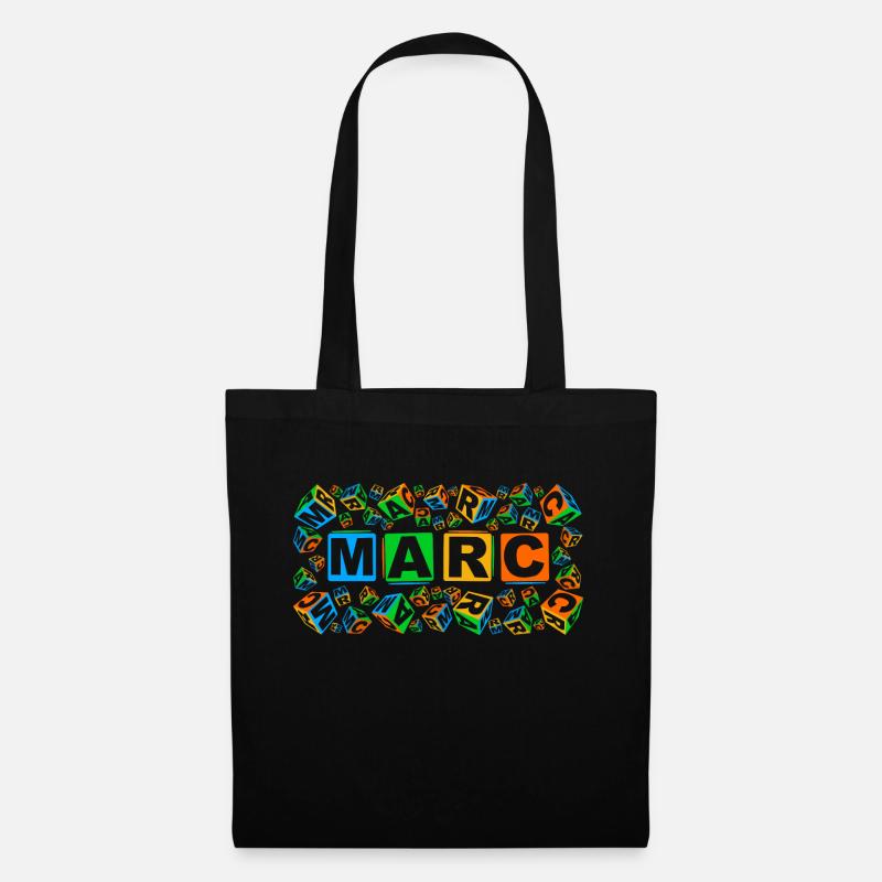 MARC colourful cubes - Stoffbeutel - Schwarz