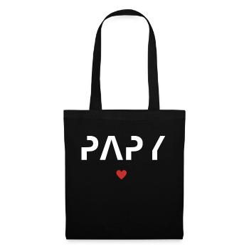 Cadeau meilleur papy - Sac en tissu - noir - Devant