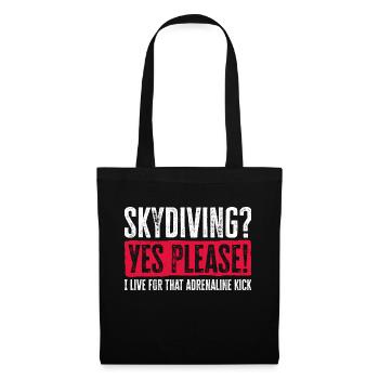 Conception de la fièvre de Sky Plunge. Cadeau d’adrénaline parfait - Sac en tissu - noir - Devant