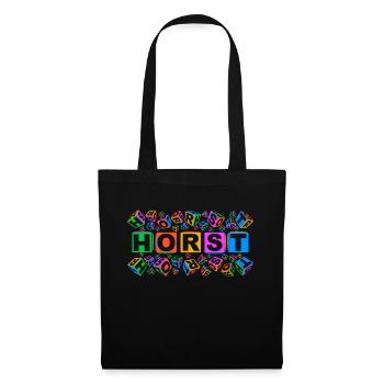 HORST colourful cubes - Stoffbeutel - Schwarz - Vorne