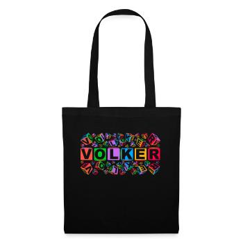 VOLKER colourful cubes - Stoffbeutel - Schwarz - Vorne