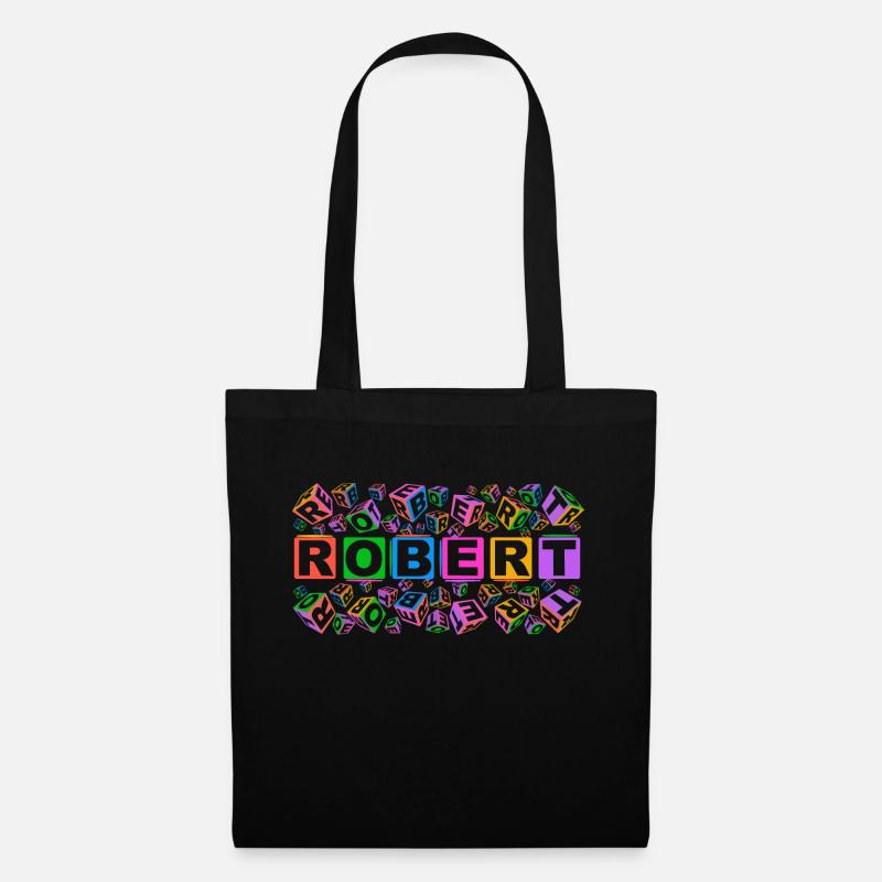 ROBERT colourful cubes - Stoffbeutel - Schwarz