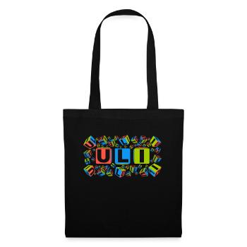 ULI colourful cubes - Stoffbeutel - Schwarz - Vorne