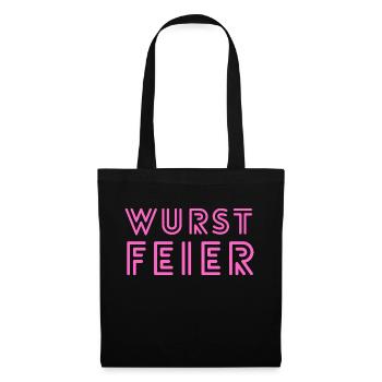 WurstFeier, Malle Party, Mallorca, Malle, Party - Stoffbeutel - Schwarz - Vorne