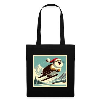 Vintage Ski Marmot - Tote Bag - black - Front