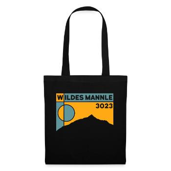 Wildes Mannle Randonnée Randonnée Ski De Randonnée Souvenirs - Sac en tissu - noir - Devant