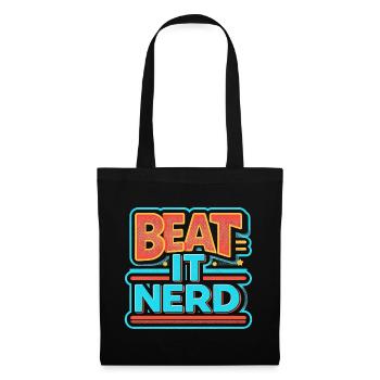Beat it Nerd 8 - Stoffbeutel - Schwarz - Vorne