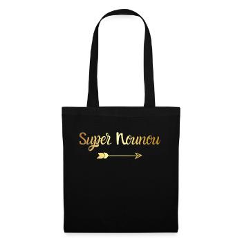Super Golden Nanny - Nanny Gift - Tote Bag - black - Front