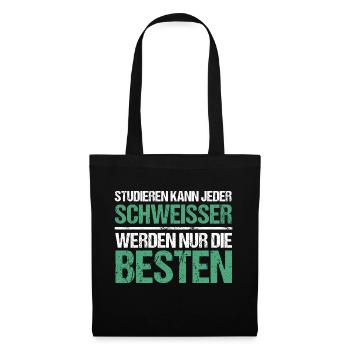 Anyone can study - Welder Edition - Tote Bag - black - Front