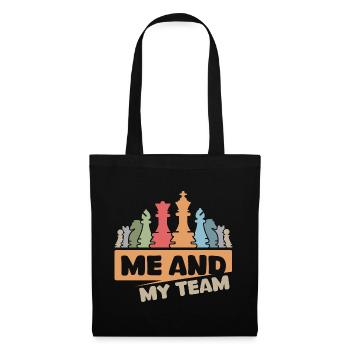 Chess retro cool saying team vintage chess piece - Tote Bag - black - Front