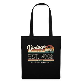 1998 Born Vintage Birthday Gift - Tote Bag - black - Front