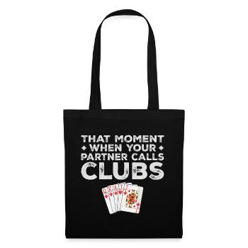 Funny Euchre Tees For Partner Euchre Card Game - Sac en tissu - noir - Devant