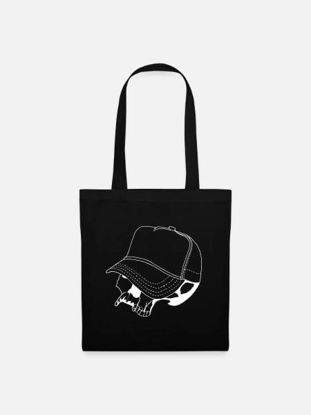 Skull Cap - Stoffbeutel - Schwarz