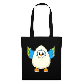 Oeuf de perroquet - Sac en tissu - noir - Devant
