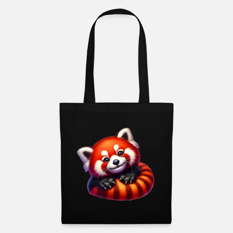 Red panda - Tote Bag - black