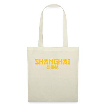 Shanghai China Text Amber - Sac en tissu - nature - Devant