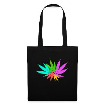 Chanvre coloré - Sac en tissu - noir - Devant