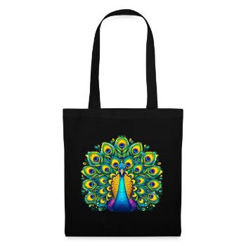 Paon - Sac en tissu - noir - Devant