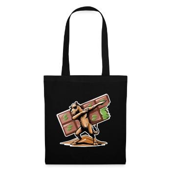 Dabbing Dromadary & Chocolat de Dubaï - Sac en tissu - noir - Devant