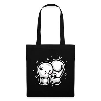 Boxe - Sac en tissu - noir - Devant