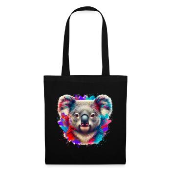 Koala - Sac en tissu - noir - Devant