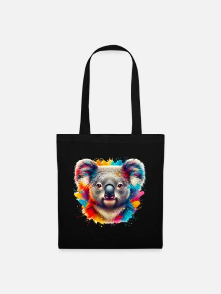 Koala - Stoffbeutel - Schwarz