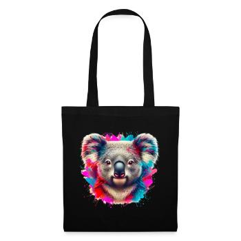 Koala - Sac en tissu - noir - Devant
