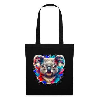 Koala - Sac en tissu - noir - Devant