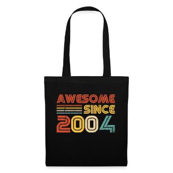 Génial depuis 2004" - Rétro Vintage 21e anniversaire - Sac en tissu - noir - Devant