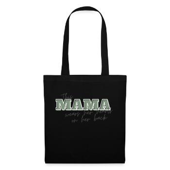 MAMA Hearts on the back - Stoffbeutel - Schwarz - Vorne
